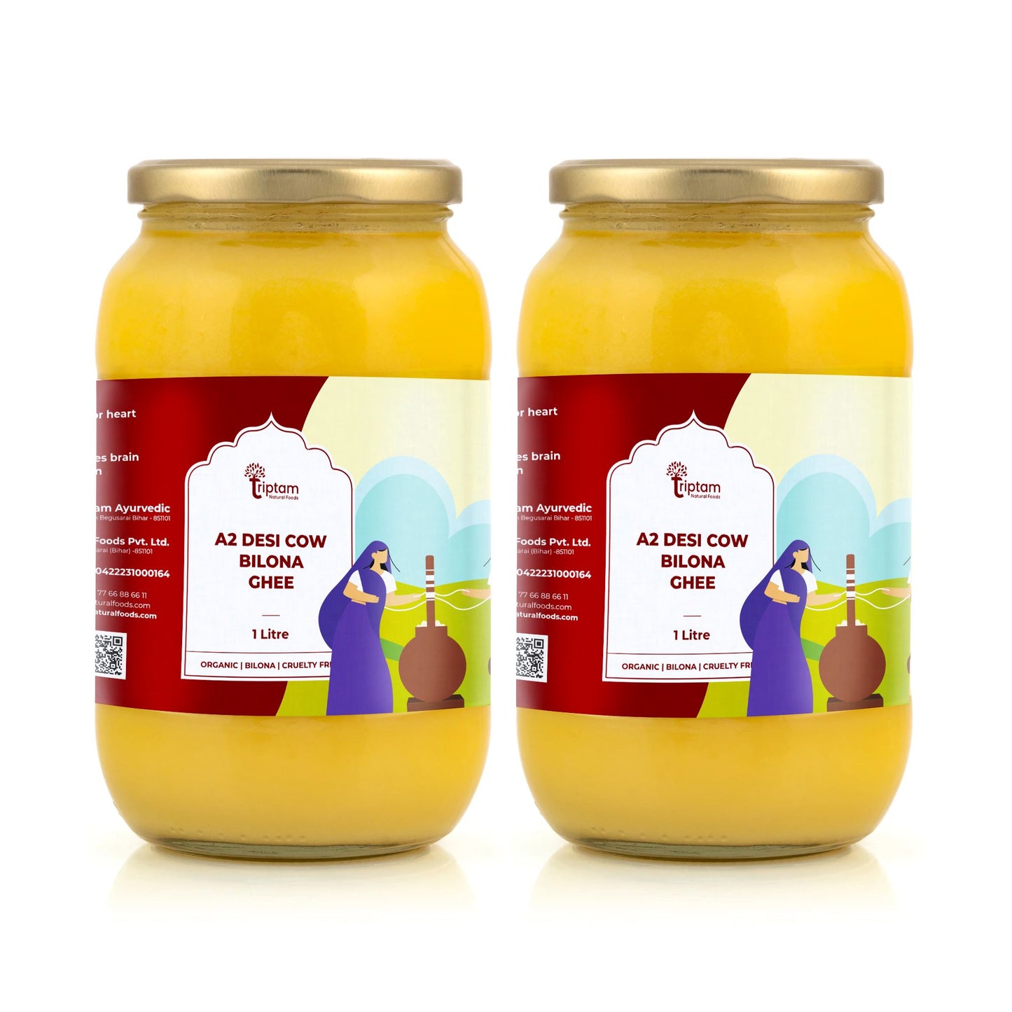 A2 Desi Cow Bilona Ghee 2500 ML