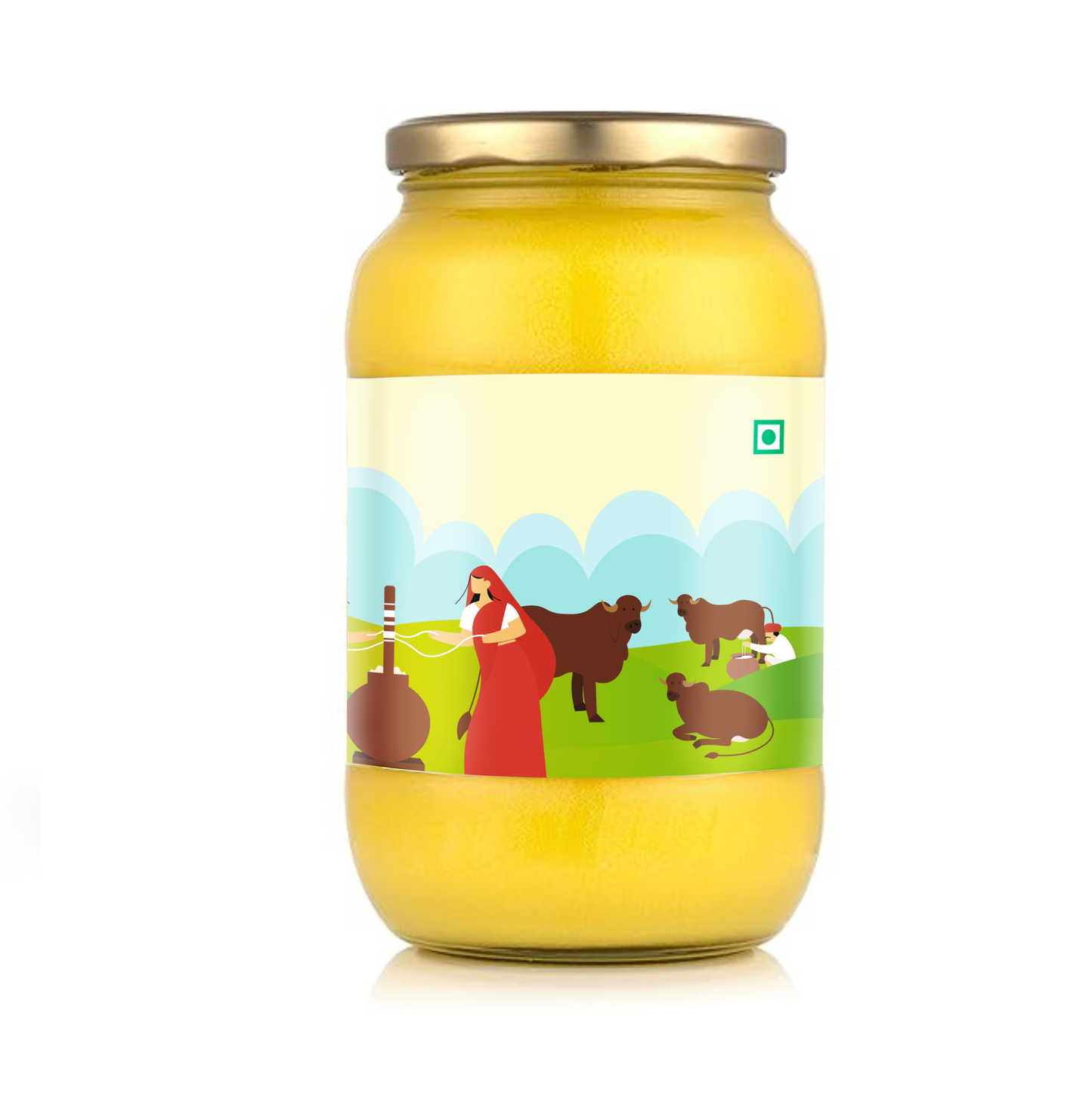 A2 Desi Cow Bilona Ghee 1,000 ML