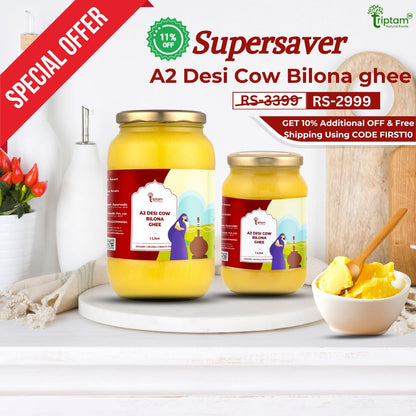 A2 Desi Cow Bilona Ghee 1,000 ML